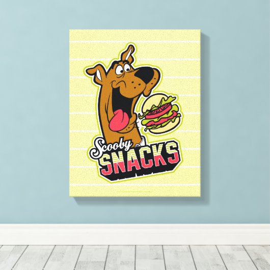 Toile Logo Scooby-Doo "Scooby Snacks" (Insitu (Plancher de Bois))