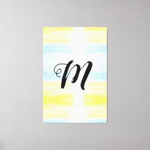 Toile logo simple monogramme minimaliste ajoutez votre a