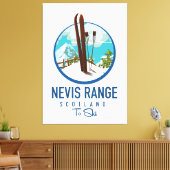 Toile logo ski Nevis Range Écosse (Insitu(Salon))