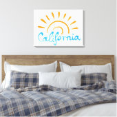 Toile Logo Sunny California (Insitu(Chambre))