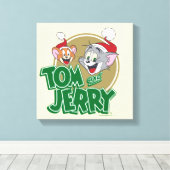 Toile Logo Tom et Jerry Holiday (Insitu (Plancher de Bois))