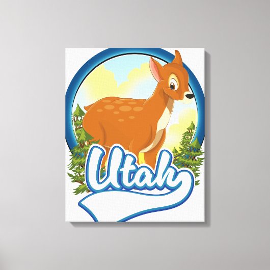 Toile logo Utah Deer Travel (Recto)