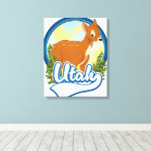Toile logo Utah Deer Travel (Insitu (Plancher de Bois))