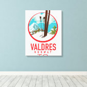 Toile logo Valdres Norvège Ski (Insitu (Plancher de Bois))