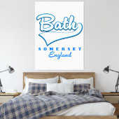 Toile Logo voyage de Bath Somerset (Insitu(Chambre))
