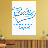 Toile Logo voyage de Bath Somerset (Insitu(Salon))