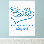 Toile Logo voyage de Bath Somerset (Insitu (Plancher de Bois))