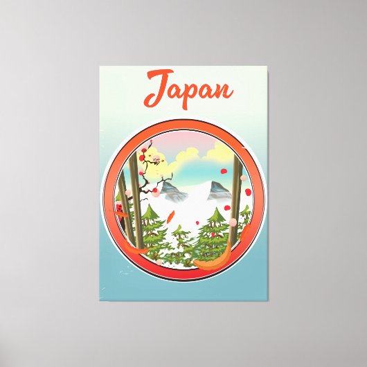 Toile logo voyage Japon (Recto)