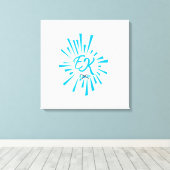 Toile Logo with x mark -CUSTOMIZED (Insitu (Plancher de Bois))