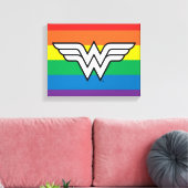 Toile Logo Wonder Woman Rainbow (Insitu(Salon))