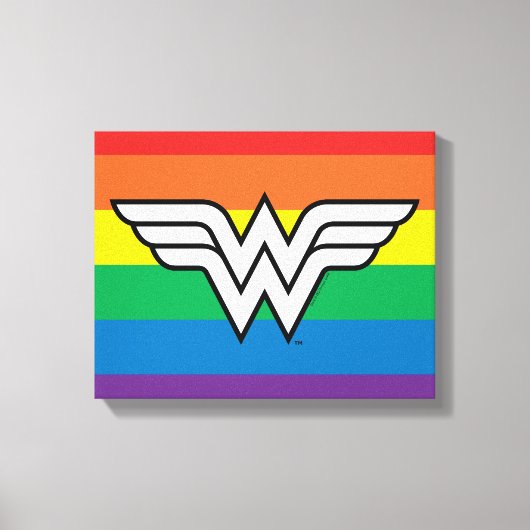Toile Logo Wonder Woman Rainbow (Recto)