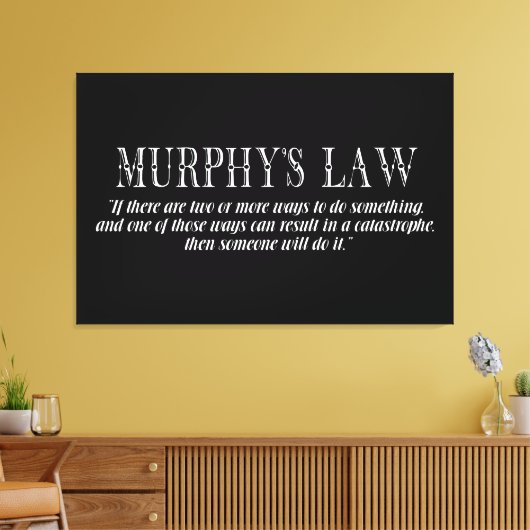 Toile Loi de Murphy (Insitu(Salon))