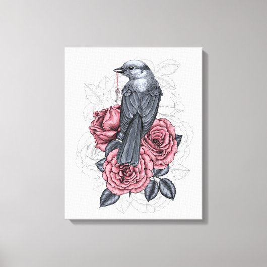 Toile L'oiseau avec la clé argentée (Recto)
