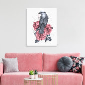 Toile L'oiseau avec la clé argentée (Insitu(Salon))