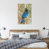 Toile L'oiseau-geai de Steller dans l'arbre (Insitu(Chambre))