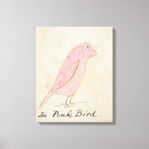 Toile L'oiseau rose, de 'Seteen Drawings of Comic Bir