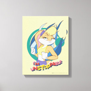 Toile Lola Bunny "Je ne peux pas arrêter"
