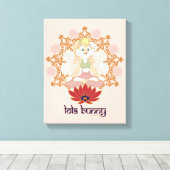 Toile Lola Bunny Yoga Lotus Pose (Insitu (Plancher de Bois))