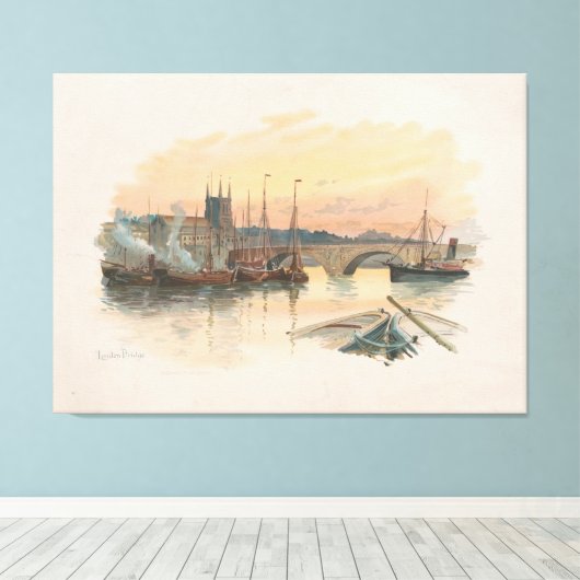 Toile London Bridge (1895) (Insitu (Plancher de Bois))