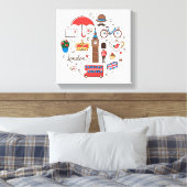 Toile London Doodles (Insitu(Chambre))