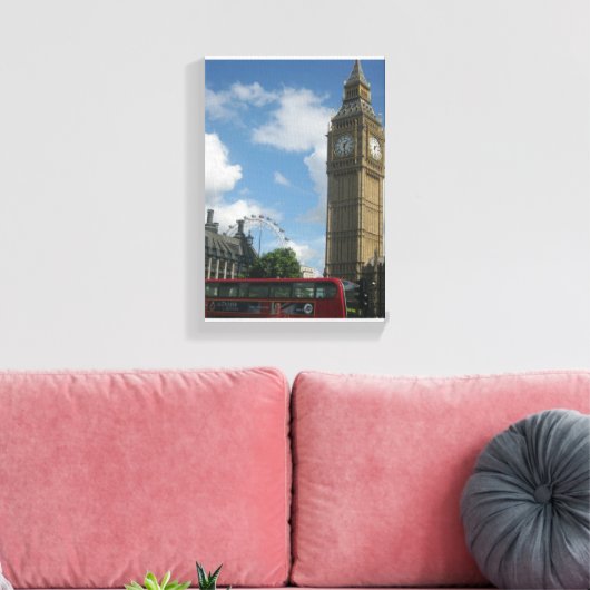 Toile London Eye & Big Ben (Insitu(Salon))