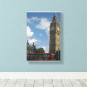 Toile London Eye & Big Ben (Insitu (Plancher de Bois))
