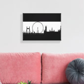 Toile London Eye City Skyline Black & White Canvas Impri (Insitu(Salon))