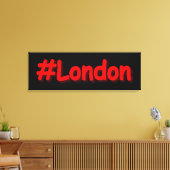 Toile "#London" Joli Design. Commandez dès maintenant  (Insitu(Salon))