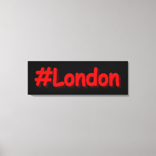 Toile "#London" Joli Design. Commandez dès maintenant 
