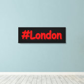 Toile "#London" Joli Design. Commandez dès maintenant  (Insitu (Plancher de Bois))