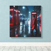 Toile London Rain and Red Coats (Insitu (Plancher de Bois))