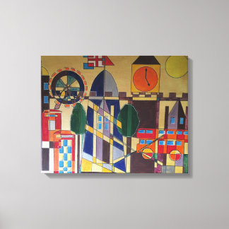 Toile Londres Acrylc Cubisme