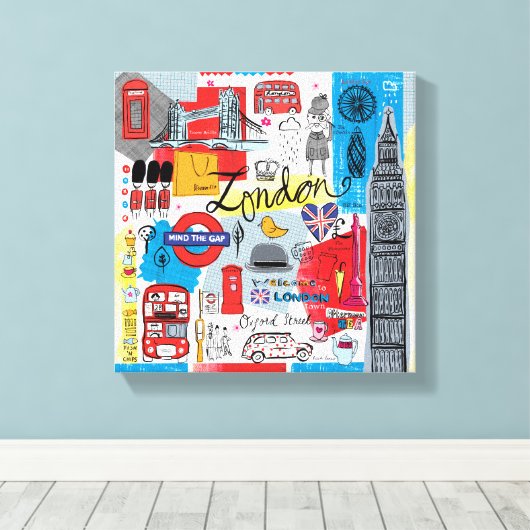 Toile Londres, Angleterre (Insitu (Plancher de Bois))