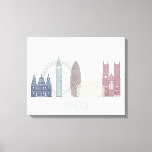 Toile Londres Skyline (Recto)