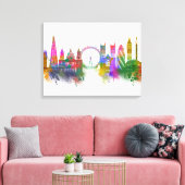 Toile Londres Skyline - Rainbow (Insitu(Salon))