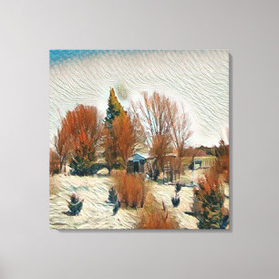 Toile Lonely Farm