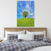 Toile Lonely Tree - Terrain Grassy Serene (Insitu(Chambre))