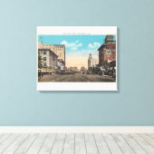 Toile Long Beach, CA - Ocean Boulevard View (Insitu (Plancher de Bois))