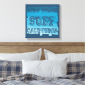 Toile Long Beach Surf Californie (Insitu(Chambre))