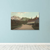 Toile Longmire Springs, WA - Vue du parc national Inn (Insitu (Plancher de Bois))