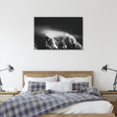 Toile Longue exposition noire et blanche des nuages des  (Insitu(Chambre))