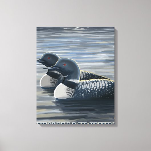 Toile Loon commun du New Hampshire (Recto)