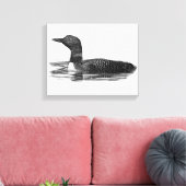 Toile Loon sur le lac (Insitu(Salon))