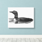Toile Loon sur le lac (Insitu (Plancher de Bois))