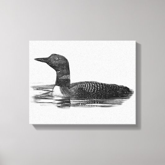 Toile Loon sur le lac (Recto)