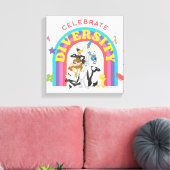 Toile LOONEY TUNES™ - Celebrate Diversity Pride Rainbow (Insitu(Salon))