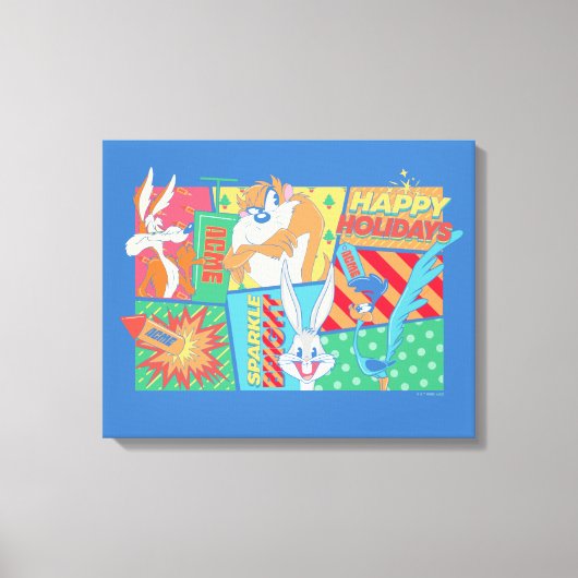 Toile LOONEY TUNES™ | Joyeux Motif de vacances (Recto)