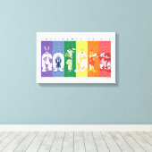 Toile LOONEY TUNES™ - L'Amour Vient Dans Toutes Les Coul (Insitu (Plancher de Bois))