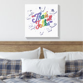 Toile LOONEY TUNES™ - That's All Folks ! Pride Badge (Insitu(Chambre))