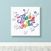 Toile LOONEY TUNES™ - That's All Folks ! Pride Badge (Insitu (Plancher de Bois))